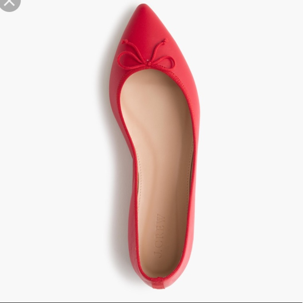 JCrew Gemma Flats in Rhubarb - Size 7
